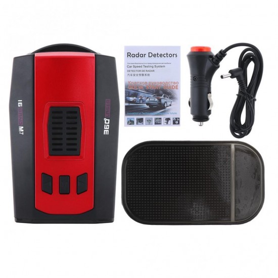 M7 speed Car 360 Degree 16 Band Russia/English Version LED Display Anti Radar Detector XK NK Ku Ka Laser M7 speed Car 360 Degree 16 Band Russia/English Version LED Display Anti Radar Detector XK NK Ku Ka Laser