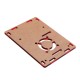 10 Pcs Red Acrylic Wall Mounted Protective Case Support Cooling Fan for Raspberry Pi 4 Model B