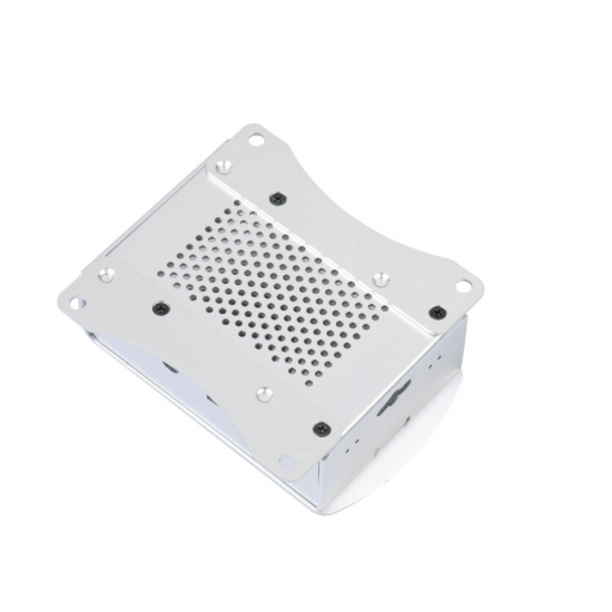 10 Pcs Sliver Aluminum Alloy Case with Cooling Fan Protective Shell Metal Enclosure fit for Raspberry Pi 4 Model B
