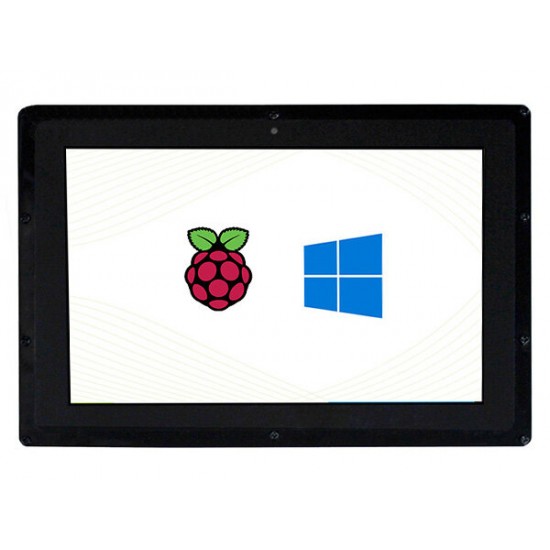 10.1inch HDMI LCD(B) 10.1inch Capacitive Touch Screen LCD with Case 1280x800 IPS Touch Screen for Raspberry Pi Supports Multi mini-PCs