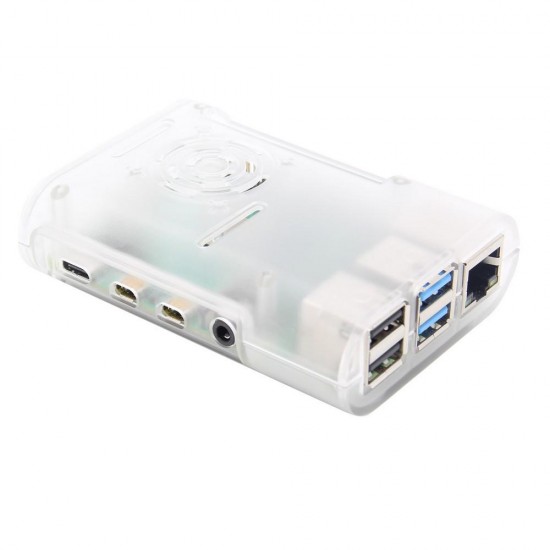 10pcs Transparent Protective ABS Case Support Cooling Fan for Raspberry Pi 4 Model B 10pcs Transparent Protective ABS Case Support Cooling Fan for Raspberry Pi 4 Model B