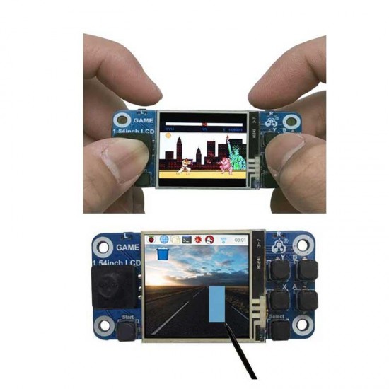 1.54Inch Game Hat with 240x240 LCD Screen Gaming Expansion Board for Raspberry Pi