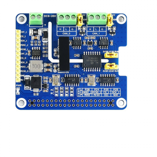 2 Channel Isolated CAN Bus Expansion Board Built-in Protection Circuit Support CAN2.0 CAN FD Dual Channel 8Mbps for Raspberry Pi 2 Channel Isolated CAN Bus Expansion Board Built-in Protection Circuit Support CAN2.0 CAN FD Dual Channel 8Mbps for Raspberry Pi