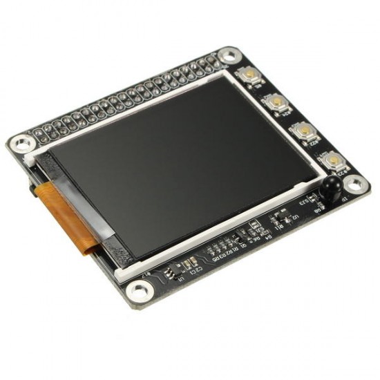 2.2inch 320x240 TFT Screen LCD Display HAT With Buttons IR Sensor For Raspberry Pi 3B / 2B / B+