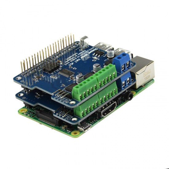 25Pcs Full Function Robot Expansion Board Support Stepper Motor Servo For Raspberry Pi 3B /2B / B+ 25Pcs Full Function Robot Expansion Board Support Stepper Motor Servo For Raspberry Pi 3B /2B / B+