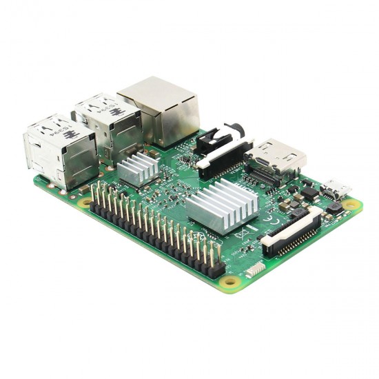 3 In 1 Raspberry Pi 3 Model B Board + White Aluminum Alloy Case + Aluminum Copper Heat Sink Kit 3 In 1 Raspberry Pi 3 Model B Board + White Aluminum Alloy Case + Aluminum Copper Heat Sink Kit