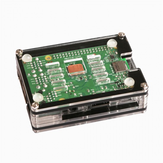 3-in-1 9 Layers Acrylic Case + Dual Fan + Copper Heatsink Kit For Raspberry Pi 3 Model B 3-in-1 9 Layers Acrylic Case + Dual Fan + Copper Heatsink Kit For Raspberry Pi 3 Model B