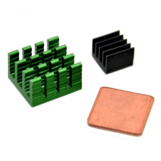 3 x Aluminum Heat Sink Kit With Copper For Raspberry Pi 2 model B 3 x Aluminum Heat Sink Kit With Copper For Raspberry Pi 2 model B