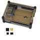 3.5 Inch Display 9-Layer Acrylic Case Shell with Black Heat Sink + Screw + Thin Copper for Raspberry Pi 4B