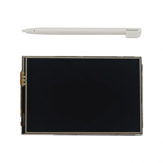 3.5inch MHS LCD Screen Display + Transperent/Black Dual Use Box ABS Case Kit for Raspberry Pi 4 Model B