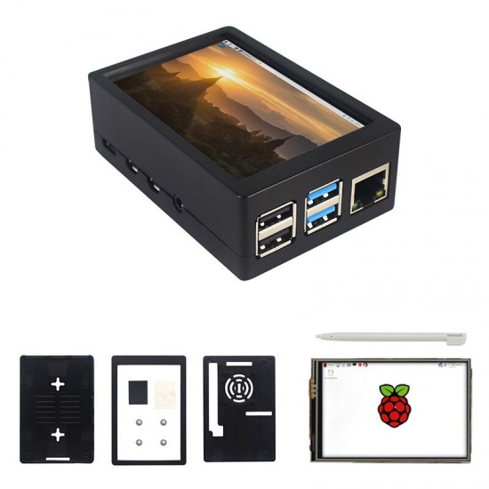3.5inch TFT 480*320 50FPS Touch Screen Display ABS Case Kit for Raspberry Pi 4 Model B 3.5inch TFT 480*320 50FPS Touch Screen Display ABS Case Kit for Raspberry Pi 4 Model B
