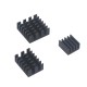 3Pcs Black/Gold/Green/Silver Aluminum Radiator Heat Sink with Back Glue for Raspberry Pi 4B 3Pcs Black/Gold/Green/Silver Aluminum Radiator Heat Sink with Back Glue for Raspberry Pi 4B
