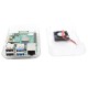 3pcs Transparent Protective ABS Case Support Cooling Fan for Raspberry Pi 4 Model B 3pcs Transparent Protective ABS Case Support Cooling Fan for Raspberry Pi 4 Model B
