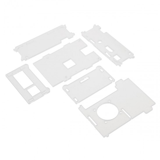 3x Heat Sinks + Cooling Fan + Clear Enclosure Case Box For Raspberry Pi 3 Model b