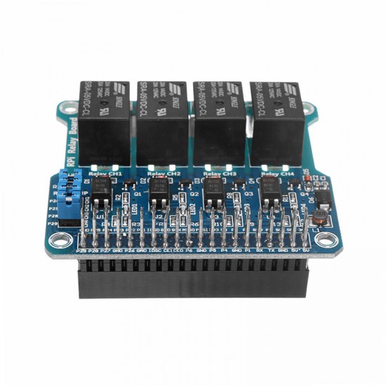 4 Channel 5A 250V AC/30V DC Compatible 40Pin Relay Board For Raspberry Pi A+/B+/2B/3B 4 Channel 5A 250V AC/30V DC Compatible 40Pin Relay Board For Raspberry Pi A+/B+/2B/3B