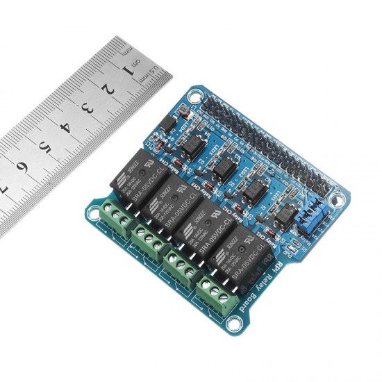 4 Channel 5A 250V AC/30V DC Compatible 40Pin Relay Board For Raspberry Pi A+/B+/2B/3B 4 Channel 5A 250V AC/30V DC Compatible 40Pin Relay Board For Raspberry Pi A+/B+/2B/3B