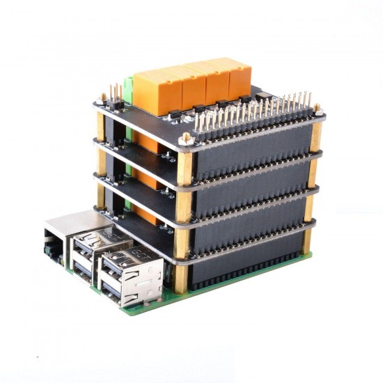 4 Channel Relay HAT Module Board For Raspberry Pi 3B/3B+(Plus)