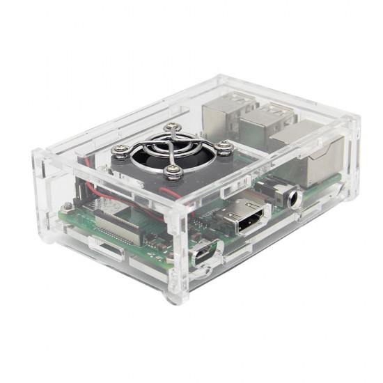 4 in 1 Raspberry Pi 3 Model B+(Plus) + Acrylic Case + Cooling fan + Heatsink Kit 4 in 1 Raspberry Pi 3 Model B+(Plus) + Acrylic Case + Cooling fan + Heatsink Kit