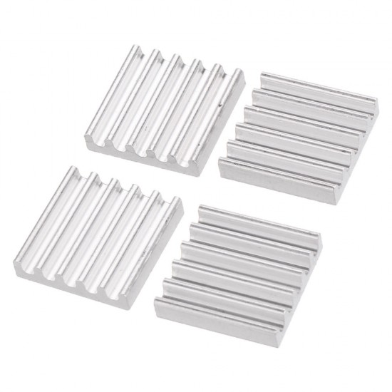 50Pcs 13*13mm Aluminum Heat Sink CPU Radiator Chip for Raspberry Pi 50Pcs 13*13mm Aluminum Heat Sink CPU Radiator Chip for Raspberry Pi