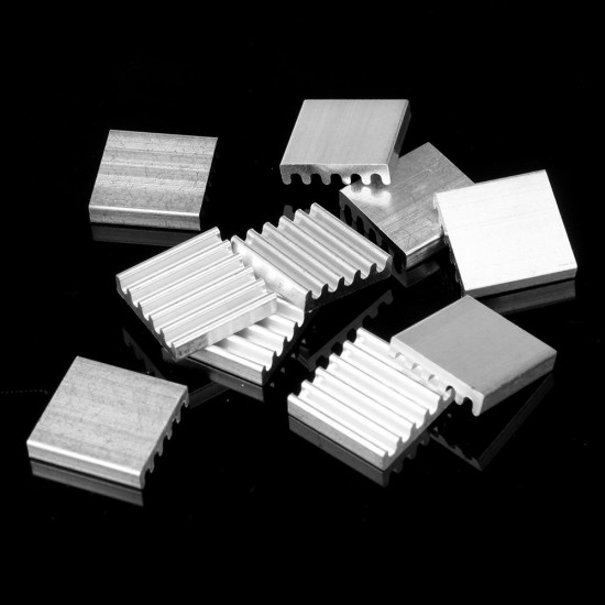 50Pcs 13*13mm Aluminum Heat Sink CPU Radiator Chip for Raspberry Pi