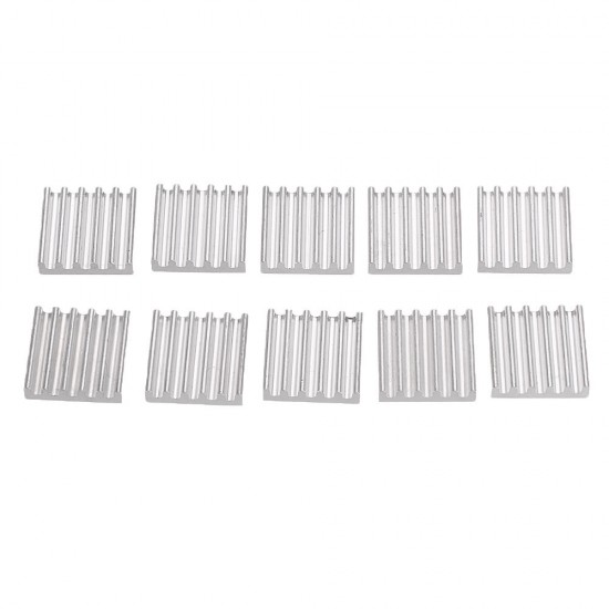 50Pcs 13*13mm Aluminum Heat Sink CPU Radiator Chip for Raspberry Pi 50Pcs 13*13mm Aluminum Heat Sink CPU Radiator Chip for Raspberry Pi