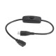 5pcs 5V/2.5A Micro USB Female to Male Extension Power Cable With On/Off Switch For Raspberry Pi 5pcs 5V/2.5A Micro USB Female to Male Extension Power Cable With On/Off Switch For Raspberry Pi