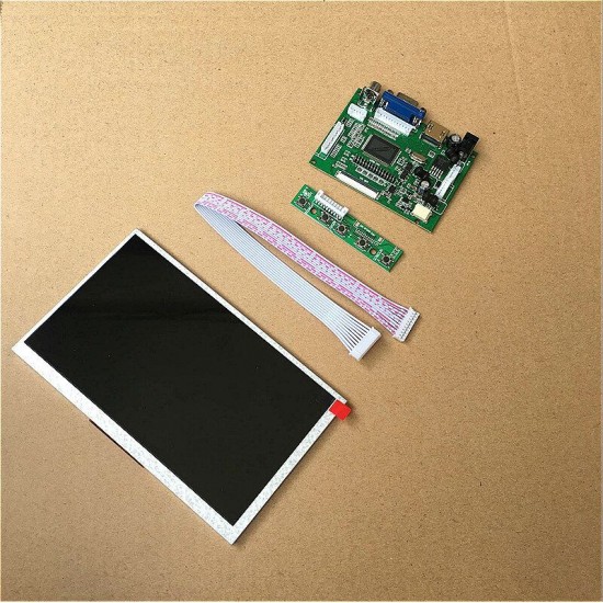 7 Inch TFT LCD Screen with HDMI Port Support VGA+2AV+ACC for Raspberry Pi
