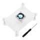 Acrylic Case Protetive Shell with Cooling Fan for Raspberry Pi 4 Model B/3B+/3B/2B Acrylic Case Protetive Shell with Cooling Fan for Raspberry Pi 4 Model B/3B+/3B/2B