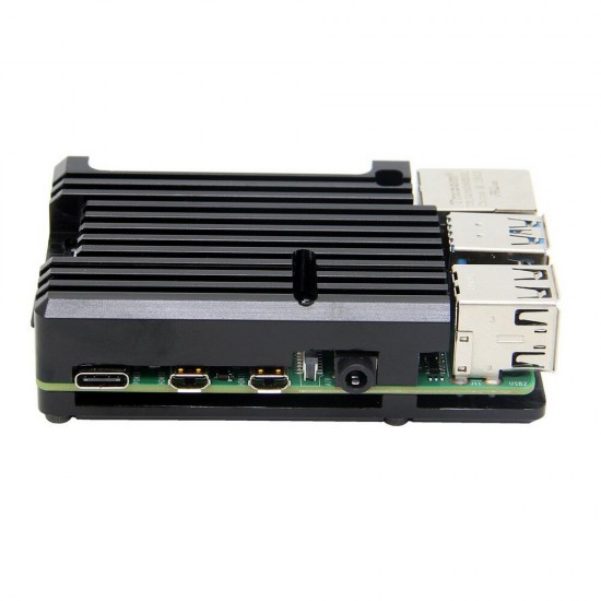 Armor Aluminum Alloy Case Protective Shell Metal Enclosure for Raspberry Pi 4 Model B Only Armor Aluminum Alloy Case Protective Shell Metal Enclosure for Raspberry Pi 4 Model B Only