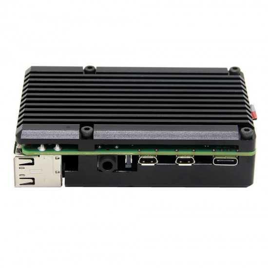 Armor Aluminum Alloy Case Protective Shell Metal Enclosure for Raspberry Pi 4 Model B Only Armor Aluminum Alloy Case Protective Shell Metal Enclosure for Raspberry Pi 4 Model B Only