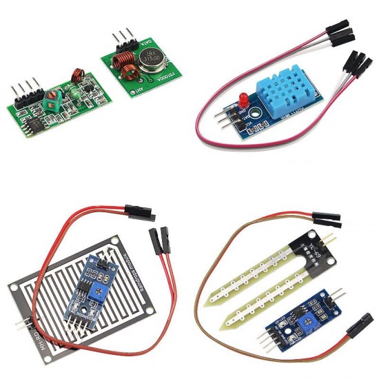 C0987 16 Sensor Modules Kit for Raspberry Pi Human Sensor Smoke Sensor Raindrop Sensor Module C0987 16 Sensor Modules Kit for Raspberry Pi Human Sensor Smoke Sensor Raindrop Sensor Module