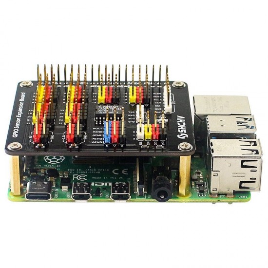 C2894 AD/DA Extension Board PCF8591 GPIO 3.3V 5V for Raspberry Pi 4B/3B+/3B C2894 AD/DA Extension Board PCF8591 GPIO 3.3V 5V for Raspberry Pi 4B/3B+/3B
