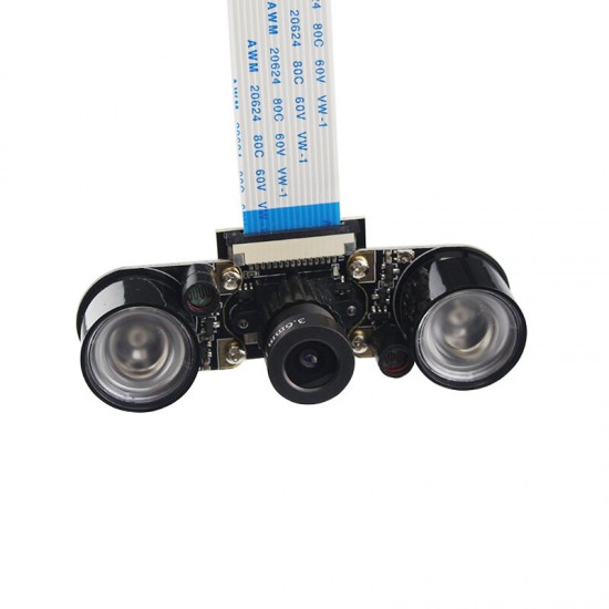 C0285 Night Vision Camera Module + Fill Lamp 500W Pixel for Raspberry Pi 4B/3B+/3B