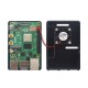 C2119 Black/Transparent Case With Cooling Fan ABS Protective Shell DIY Kit for Raspberry Pi 4 Model B
