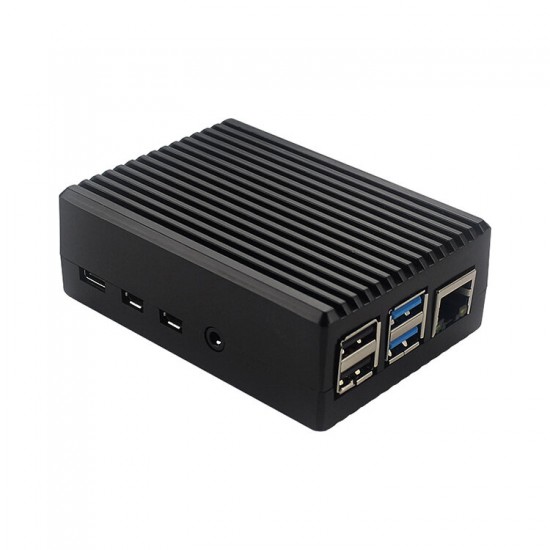 C2444 Aluminum Alloy Protective Case Heatsink Enclosure for Raspberry Pi 4B C2444 Aluminum Alloy Protective Case Heatsink Enclosure for Raspberry Pi 4B
