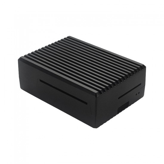 C2444 Aluminum Alloy Protective Case Heatsink Enclosure for Raspberry Pi 4B