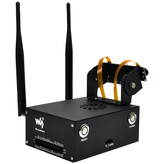 C2663 Black Metal Cover Box fits Jetson Nano compatible with A02 B01 Support Dual Camera Module Raspberry Pi