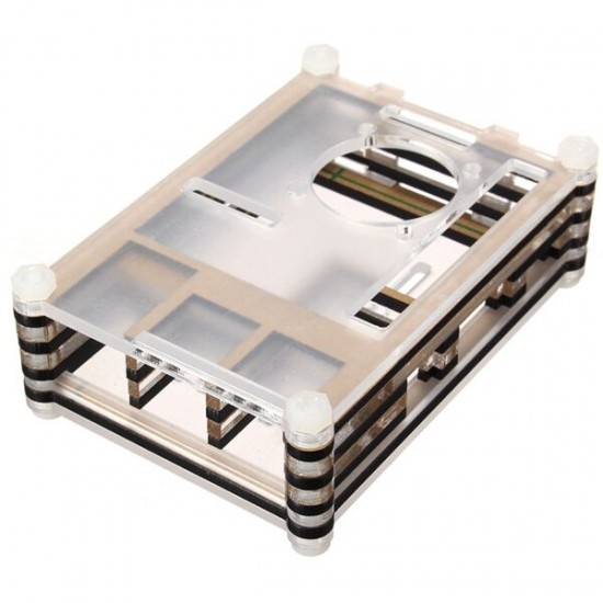 Colorful Acrylic Shell With A Fan Mouth For Raspberry Pi 2 Model B