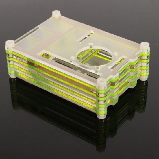 Colorful Acrylic Shell With A Fan Mouth For Raspberry Pi 2 Model B