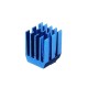 Copper/Aluminum Heatsink Blue Radiator With Glue 3Pcs Set for Raspberry Pi 3