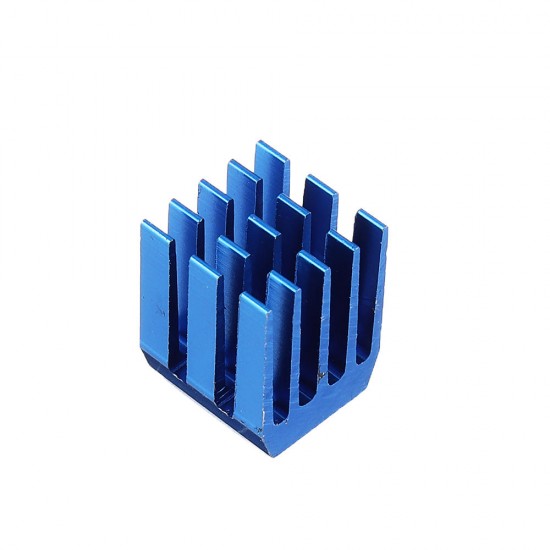 Copper/Aluminum Heatsink Blue Radiator With Glue 3Pcs Set for Raspberry Pi 3