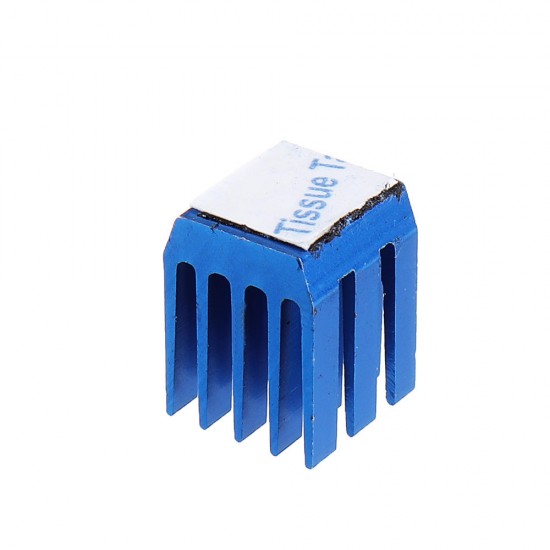 Copper/Aluminum Heatsink Blue Radiator With Glue 3Pcs Set for Raspberry Pi 3