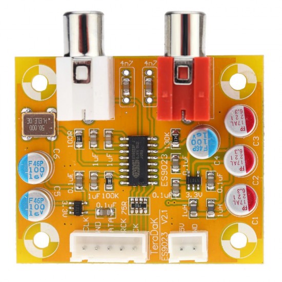 DAC Sabre ES9023 Analog I2S 24 Bit 192 KHz Decoder Board For Raspberry Pi DAC Sabre ES9023 Analog I2S 24 Bit 192 KHz Decoder Board For Raspberry Pi
