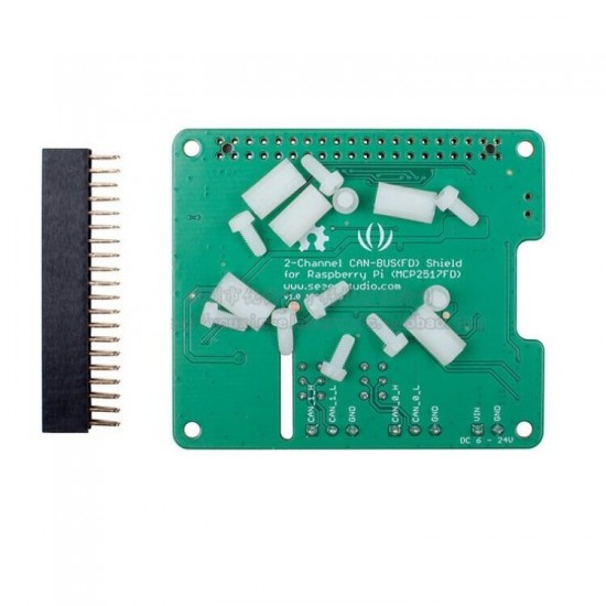 Dual Channel CAN-BUS FD Expansion Board CAN BUS HUB for Raspberry Pi