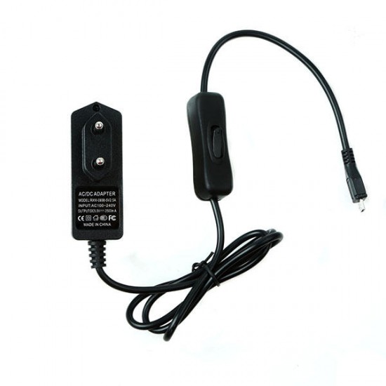 EU Standard 5V 2.5A Power Supply With Power Switch Charger For Raspberry Pi EU Standard 5V 2.5A Power Supply With Power Switch Charger For Raspberry Pi
