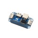 Ethernet/USB HUB HAT for Raspberry Pi 4/Zero W USB to Ethernet 1x RJ45 Ethernet Port 3x USB Ports