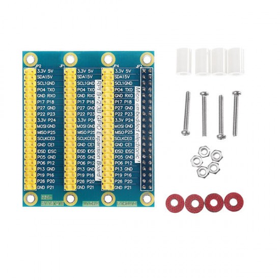 Expansion Board GPIO With Screw & Nut & Adhesinverubber Feet & Nylon Fixed Seat For Raspberry Pi 2/3 Expansion Board GPIO With Screw & Nut & Adhesinverubber Feet & Nylon Fixed Seat For Raspberry Pi 2/3