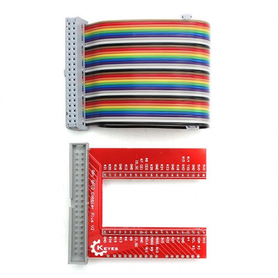 GPIO U-shaped Adapter V2 Breadboard Expansion Board 40P Cable Kit For Raspberry Pi 3 B+ GPIO U-shaped Adapter V2 Breadboard Expansion Board 40P Cable Kit For Raspberry Pi 3 B+