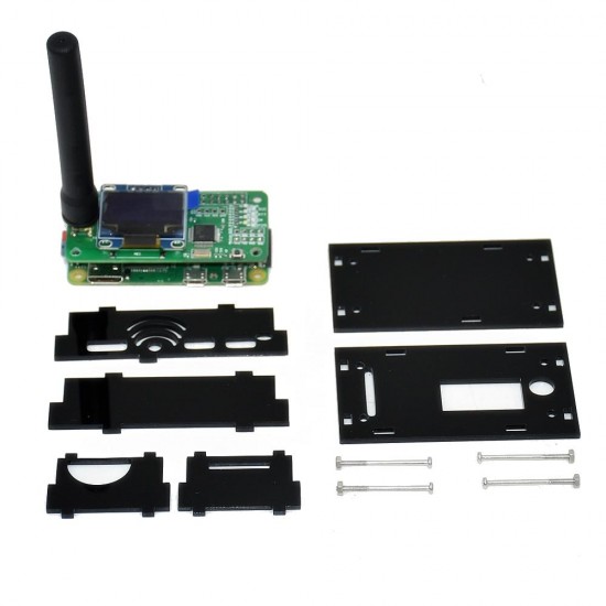 MMDVM Hotspot Support P25 DMR YSF + Raspberry Pi Zero Board + OLED Display + 8G TFT Card + Antenna + Acrylic Case Kit