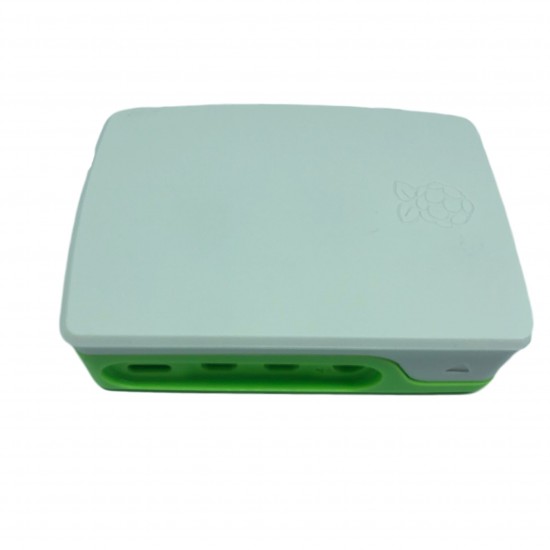 Official Protective Case Classic Green White Plastic Box for Raspberry Pi 4B